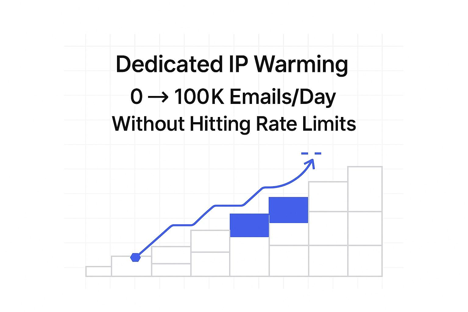 Dedicated IP Warming Schedules: Scale from 0 to 100K Emails/Day Without Hitting Rate Limits