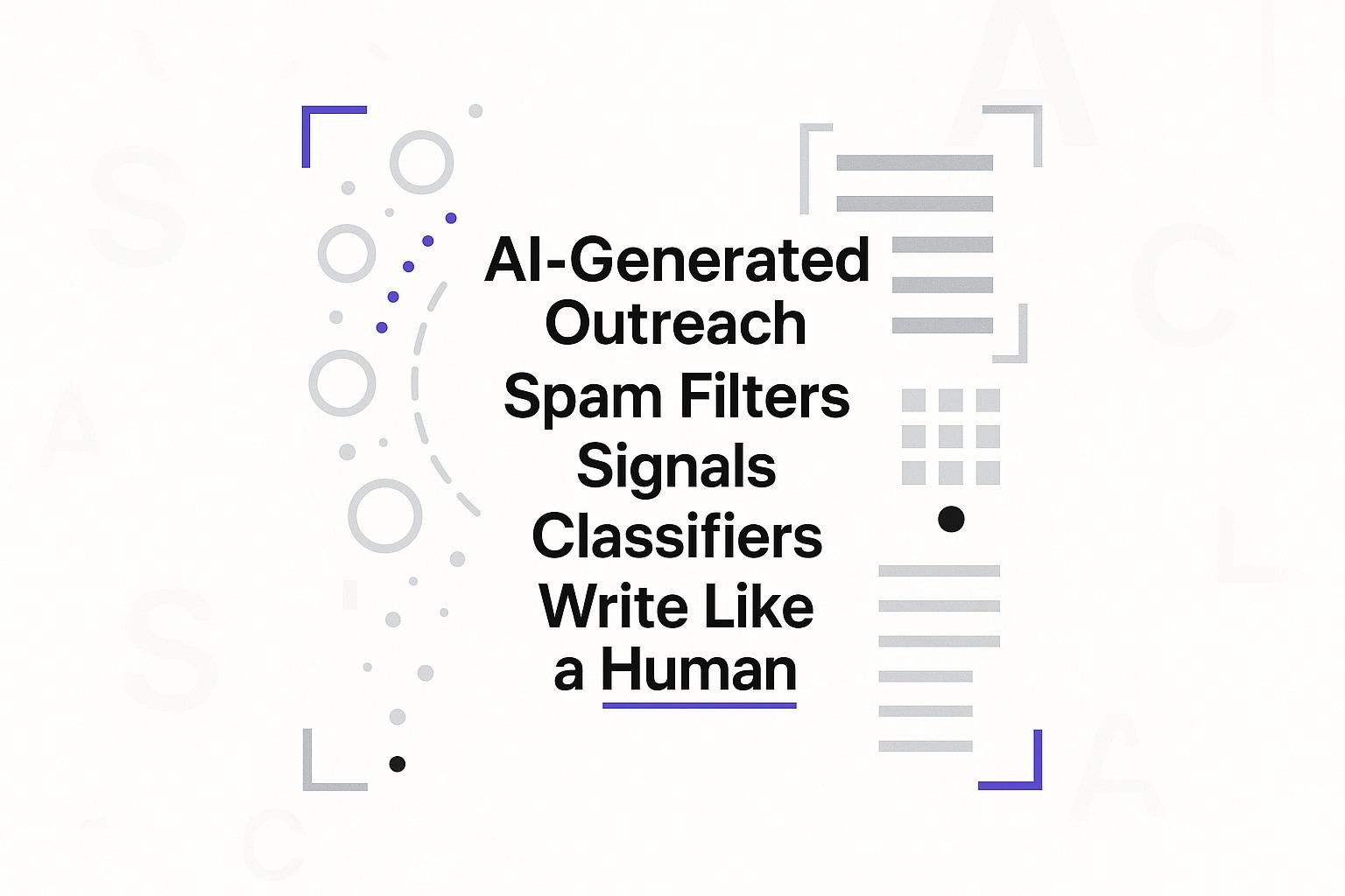 AI-Generated Outreach vs Spam Filters: Signals Classifiers Use and How to Write Like a Human