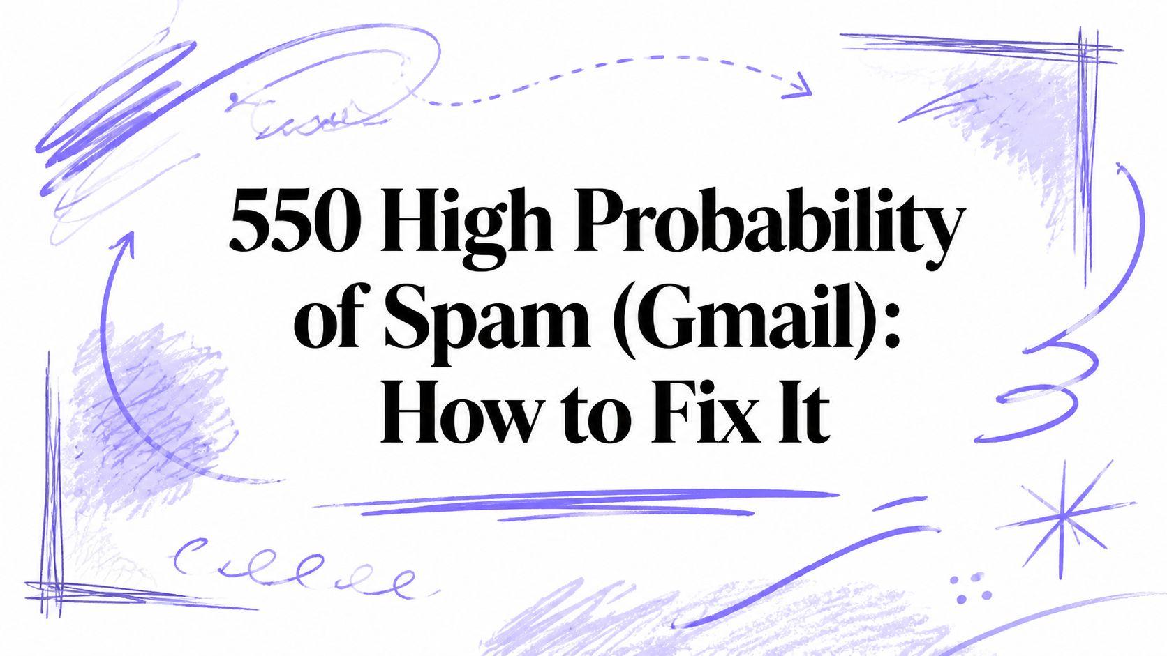 550 High Probability of Spam (Gmail): How to Fix It