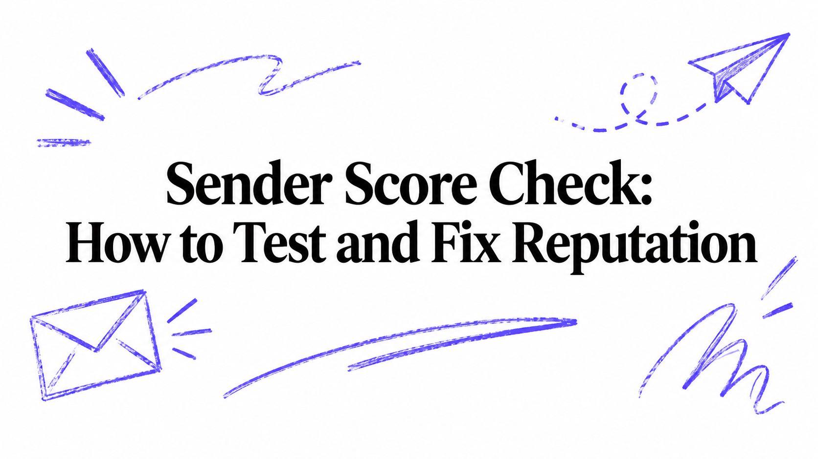 Sender Score Check: How to Test and Fix Reputation