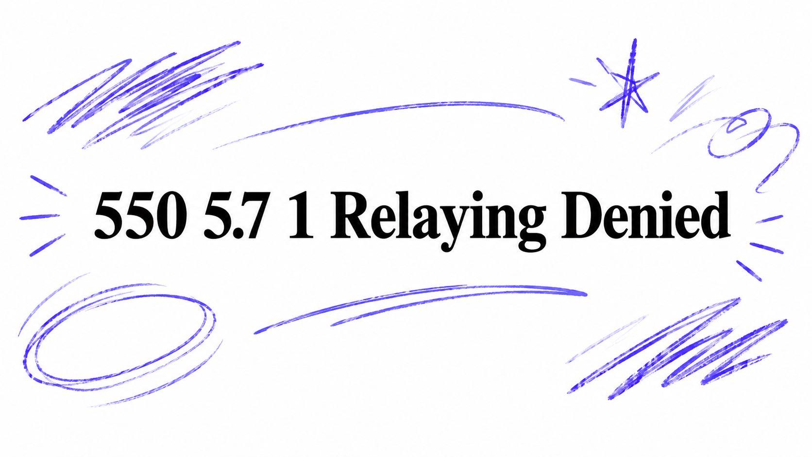 550 5.7 1 Relaying Denied